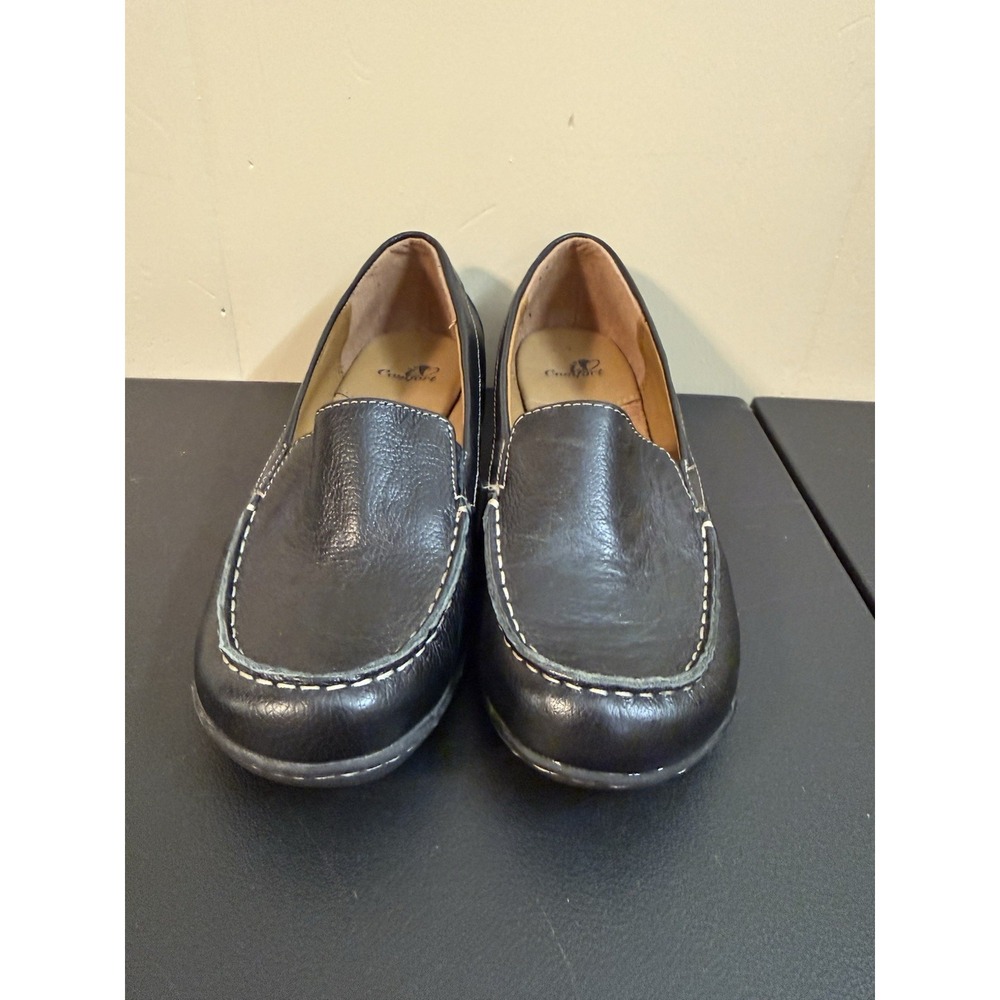I Love Comfort Larson Women's Shoes Black Leather Slip On Loafers Size 7